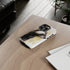 Badger on a Yellow Background - Impact Resistant Phone Case
